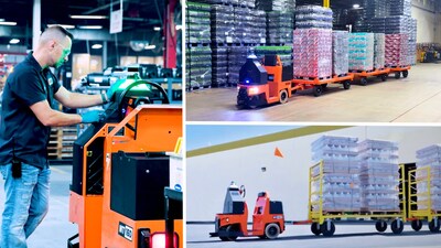 Cyngn’s DriveMod Tugger at Coats, U.S. Continental and G&J Pepsi