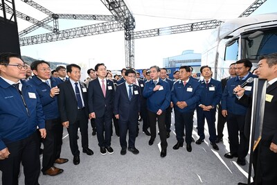 Hyundai Motor Breaks Ground on Hydrogen Fuel Cell Production Facility in Korea (PRNewsfoto/Hyundai Motor Company)