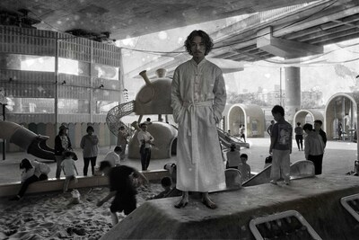 「子供と戯れる李白」／チー・ユーチェン