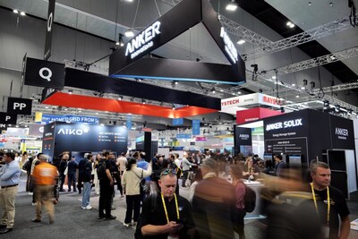 Anker booth draws attention at All Energy Australia (PRNewsfoto/Anker Solix Innovations Limited)