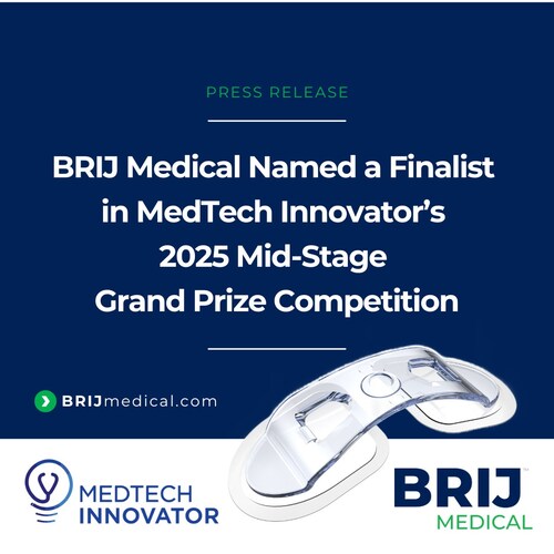 BRIJ Medical Named a Finalist in MedTech Innovator’s 2025 Mid-Stage Grand Prize Competition BRIJ Medical Named a Finalist in MedTech Innovator’s 2025 Mid-Stage Grand Prize Competition
