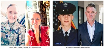 Keala Burks, Owner, Service and Serenity Travel, Kurtis Haring, Owner, Sojoura Travel