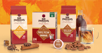 Don Francisco’s Coffee Introduces New Fall Flavors:  
Maple Pecan and Caramel Spiced Rum Don Francisco’s Coffee Introduces New Fall Flavors:  
Maple Pecan and Caramel Spiced Rum