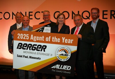 The Berger Leadership Team Accepting their 2025 Allied Agent of the Year Award The Berger Leadership Team Accepting their 2025 Allied Agent of the Year Award