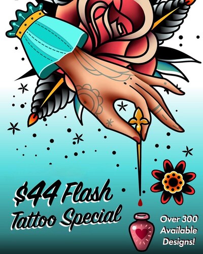 $44 Flash Tattoo Sale