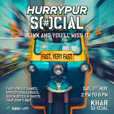Khar SOCIAL Turns into 'Hurrypur SOCIAL' – Navi UPI's Big, Bold Makeover in Mumbai Khar SOCIAL Turns into 'Hurrypur SOCIAL' – Navi UPI's Big, Bold Makeover in Mumbai