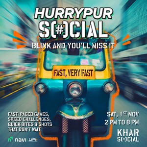 Khar SOCIAL Turns into 'Hurrypur SOCIAL' - Navi UPI's Big, Bold Makeover in Mumbai Khar SOCIAL Turns into 'Hurrypur SOCIAL' - Navi UPI's Big, Bold Makeover in Mumbai