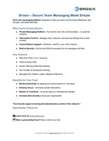 Brosix One-Page Overview – A quick look at how Brosix helps small and mid-sized teams communicate securely and stay productive.