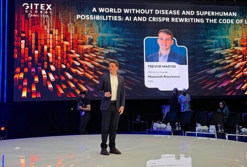 On the main stage, Trevor Martin, CEO and Co-Founder of Mammoth Biosciences