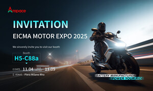 Ampace présentera ses solutions innovantes de batteries pour la micro-mobilité à l'EICMA 2025
