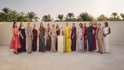 The Top 8 doubles teams pose with the WTA Finals Martina Navratilova Trophy. From left to right: Hsieh Su-Wei & Jelena Ostapenko, Mirra Andreeva & Diana Shnaider, Timea Babos & Luisa Stefani, Jasmine Paolini & Sara Errani, Elise Mertens & Veronika Kudermetova, Taylor Townsend & Katerina Siniakova, Gabriela Dabrowski & Erin Routliffe, Demi Schuurs & Asia Muhammad (PRNewsfoto/WTA) The Top 8 doubles teams pose with the WTA Finals Martina Navratilova Trophy. From left to right: Hsieh Su-Wei & Jelena Ostapenko, Mirra Andreeva & Diana Shnaider, Timea Babos & Luisa Stefani, Jasmine Paolini & Sara Errani, Elise Mertens & Veronika Kudermetova, Taylor Townsend & Katerina Siniakova, Gabriela Dabrowski & Erin Routliffe, Demi Schuurs & Asia Muhammad (PRNewsfoto/WTA)