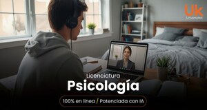Universidad Uk lanza una innovadora Licenciatura en Psicología 100% en línea que integra Inteligencia Artificial para entrenar habilidades clínicas desde el primer día