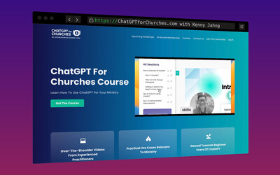 AI training for pastors and church staff: ChatGPTforChurches.com