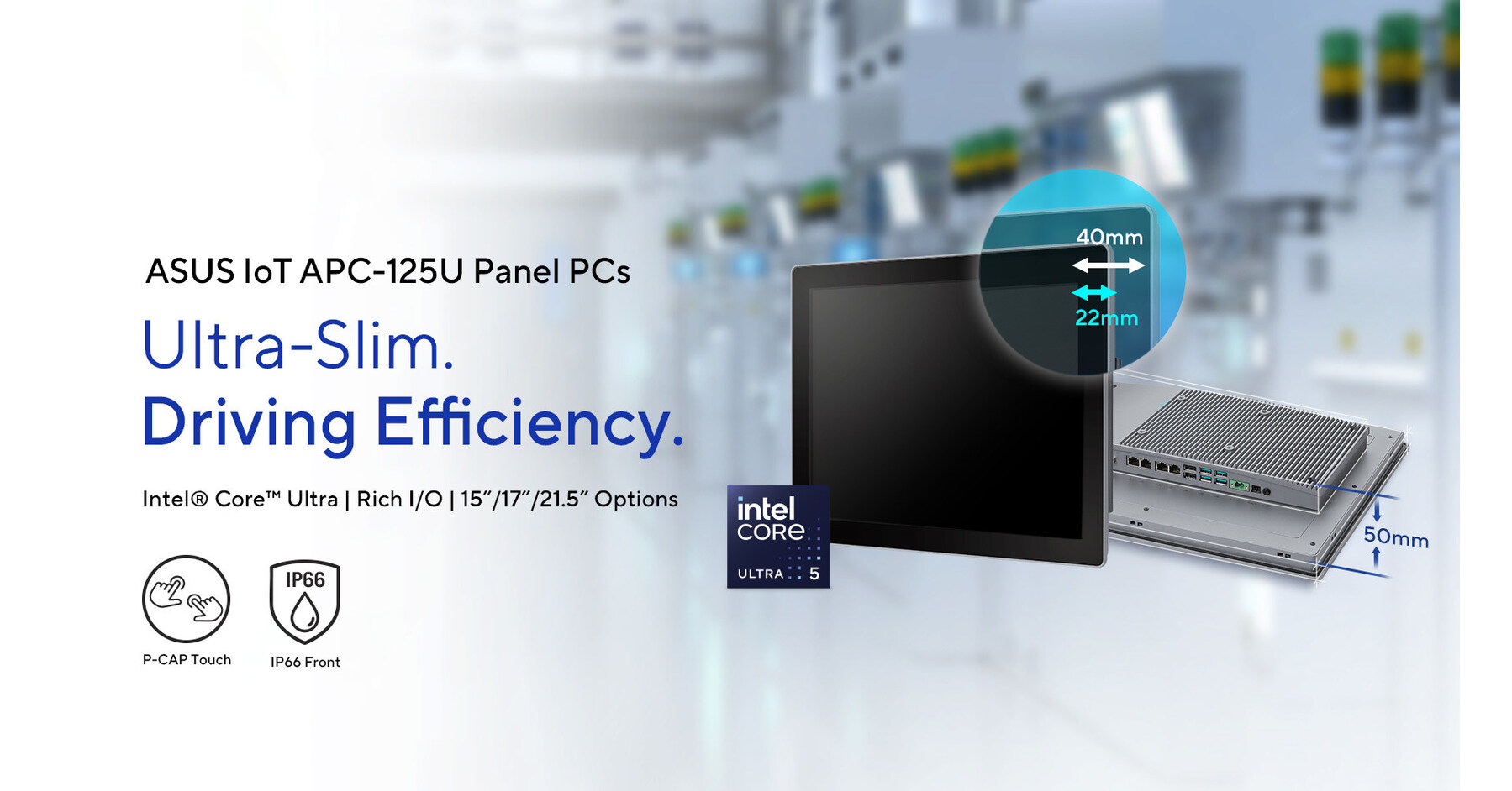 ASUS IoT Launches APC-125U Ultra-Slim Panel PC Series