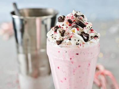 It's back! Red Robin's OREO® Candy Cane Milkshake is available at participating locations from Nov. 3 - Jan. 5. Learn more at redrobin.com