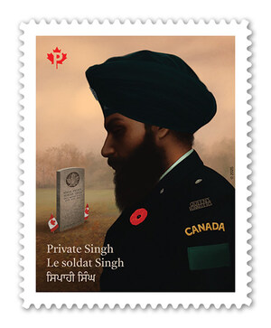 Postes Canada rend hommage à la bravoure et au sacrifice des soldats sikhs avec un timbre du jour du Souvenir