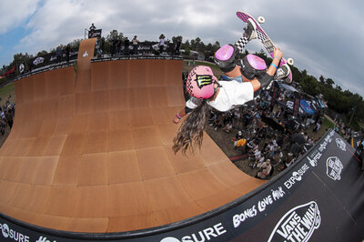 Monster Energy’s Arisa Trew Takes First Place in Skateboard Vert and Claims First Place in Pro Vert Best Trick Competition at Exposure Skate in Encinitas