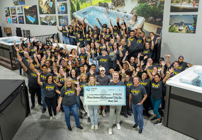 Master Spas, along with its network of dealers and employees, raised more than $310,000 during its Summer of St. Jude campaign, benefitting St. Jude Children's Research Hospital.