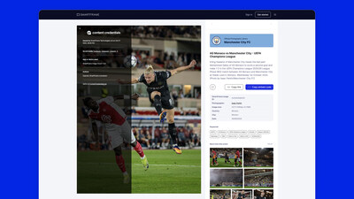 Images include Content Credentials, which are accessed via the CR pin.