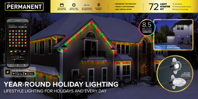 From festive to functional in a snap, AppLights PERMANENT™ is the premier solution for affordable smart lighting for the holidays and everyday. From festive to functional in a snap, AppLights PERMANENT™ is the premier solution for affordable smart lighting for the holidays and everyday.