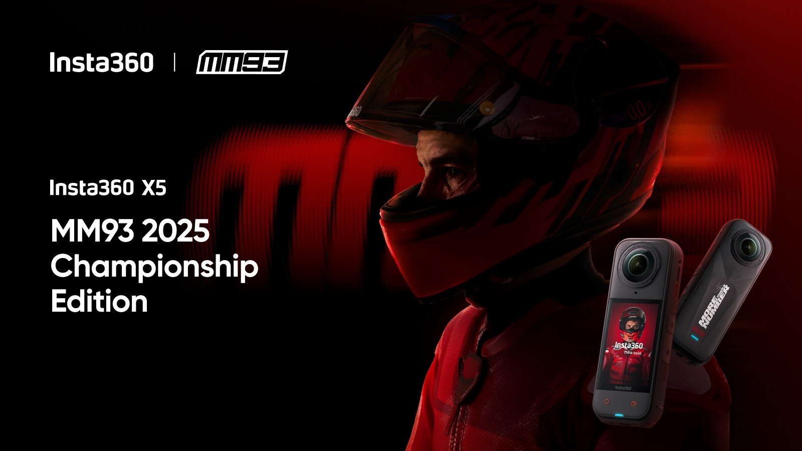 Insta360 and Marc Márquez reunite for X5 MM93 2025 Championship Edition