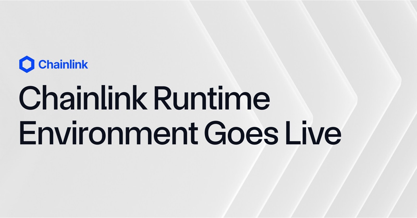 Chainlink Runtime Environment Goes Live, Unlocking Institutional  Tokenization at Scale