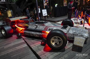 Power meets precision: The striking Formula 1 centerpiece lit up the night, embodying the fusion of performance and elegance that defines GP Racing Night 2025
