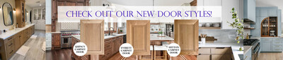 CabinetDoors.com introduces four new modern cabinet door styles with matching drawer fronts