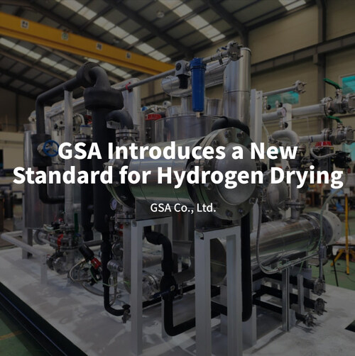 A view of GSA’s newly developed hydrogen dryer system inside the manufacturing facility.