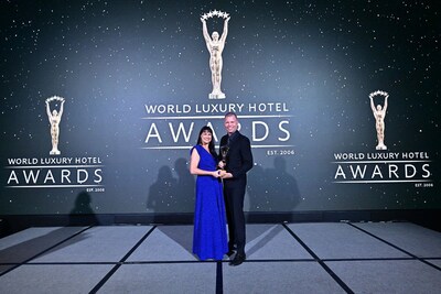 Mr. Lars Kerfin, General Manager of Le Méridien Saigon, received the award on stage at the World Luxury Hotel Awards 2025 held in Singapore. (PRNewsfoto/Le Méridien Saigon) Mr. Lars Kerfin, General Manager of Le Méridien Saigon, received the award on stage at the World Luxury Hotel Awards 2025 held in Singapore. (PRNewsfoto/Le Méridien Saigon)