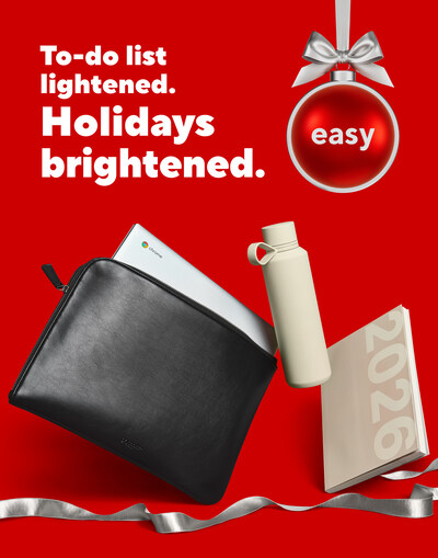 Staples Canada Delivers Holiday Relief as New Survey Reveals 82% of Parents, Teachers and Small Business Owners Struggle to Keep Up with Holiday To-Do Lists (CNW Group/Staples Canada ULC)