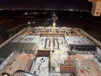 Protected from high groundwater: A bird’s eye view of the Al Qasr Hotel construction site gives an overview of where the Penetron System was used to waterproof the hotel’s below-grade structures.
