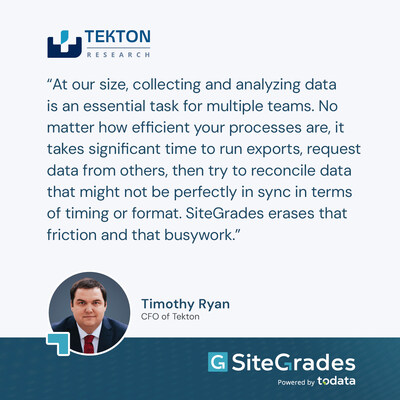 Quote from Timothy Ryan, CFO of Tekton