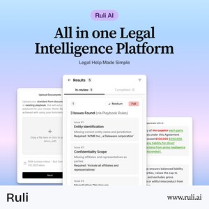 Ruli.ai Raises $6M and Welcomes Former Pinterest GC Michele Lee to Advisory Board as It Redefines the Future of Legal Work