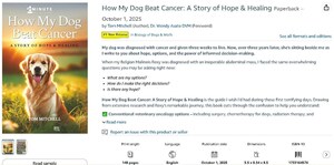 "How My Dog Beat Cancer," a New Book from Tom Mitchell, Brings Hope During Pet Cancer Awareness Month