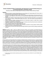 Ovintiv Completes Portfolio Transformation with Agreement to Acquire NuVista Energy Ltd. and Planned Divestiture of Anadarko Assets