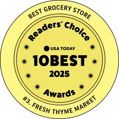 Fresh Thyme Market Earns Top Honors in USA Today 10Best Readers’ Choice Awards
