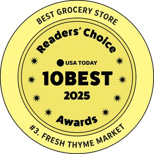 Fresh Thyme Market Earns Top Honors in USA Today 10Best Readers' Choice Awards