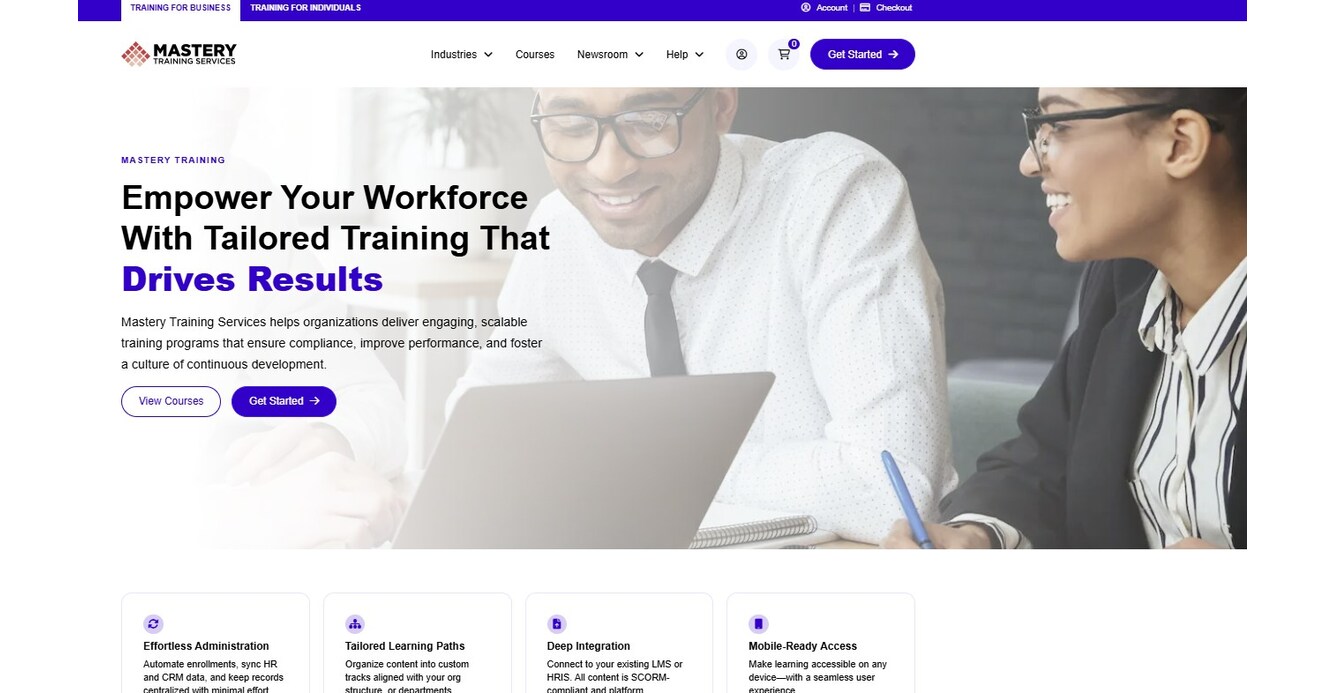 Mastery Training Services Debuts New Website Experience