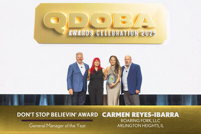 QDOBA recognizes Carmen Reyes‑Ibarra as General Manager of the Year for leadership, training and food safety excellence.