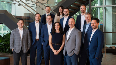 (Left to right: Colton Owen, Will Goodson, Kevin Nelson, Heath Hightower, Rachel Buckhoff, Marie Villard, Bryan Zschiesche, Mike Minter, Grant Ball, Zach Robinson, and Tim Garcia-Prats.)