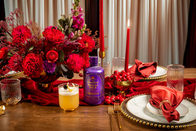 The Cocktail Collection Crown Royal Black Cherry Whisky Sour Inspired Hestia Harlow Tablescape Kit