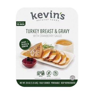 Kevin's Natural Foods Turkey Breast & Gravy with Cranberry Sauce