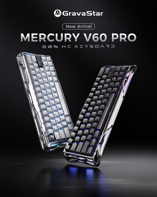 GravaStar Launches the V60 Pro HE Magnetic Switch Gaming Keyboard