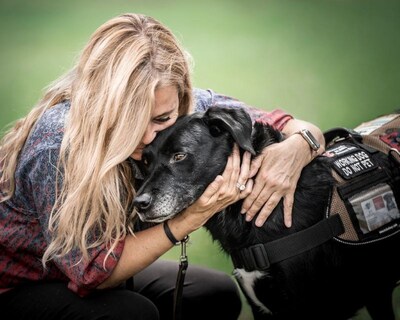 Thanks to Petco Love’s grant recipients this year for Helping Heroes, veterans like Wendy (pictured here with Maverick) can depend on their adopted service dogs to support their independence and overall well-being. Photo Credit: Crystal Kuddington/ K9 Partners for Patriots. Thanks to Petco Love’s grant recipients this year for Helping Heroes, veterans like Wendy (pictured here with Maverick) can depend on their adopted service dogs to support their independence and overall well-being. Photo Credit: Crystal Kuddington/ K9 Partners for Patriots.