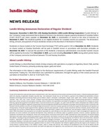 Lundin Mining Announces Declaration of Regular Dividend (CNW Group/Lundin Mining Corporation)