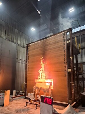 30-minute burn period to successfully complete NFA 285-25 fire testing protocol. 30-minute burn period to successfully complete NFA 285-25 fire testing protocol.