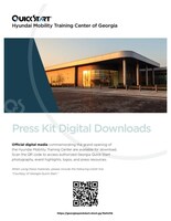 A link and QR code to various approved images and b-roll of construction and the completed Hyundai Training Center of Georgia.