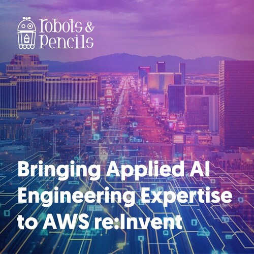 As an AWS Partner, Robots & Pencils helps organizations modernize, activate AI, and scale with confidence on AWS. Meet the team at re:Invent to explore how applied AI engineering turns bold ideas into intelligent, scalable systems.