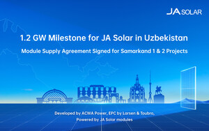 JA Solar Secures 1.2 GW Module Supply Deal for Samarkand 1 and 2 PV Projects in Uzbekistan
